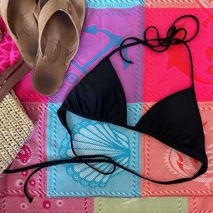 Black Aerie Triangle Bikini Top